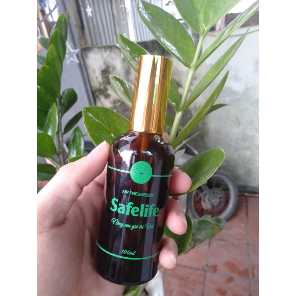 Combo 3 lọ tinh dầu xịt phòng , xe hơi hương Quế , Nhài , Sả Chanh lọ 100ml