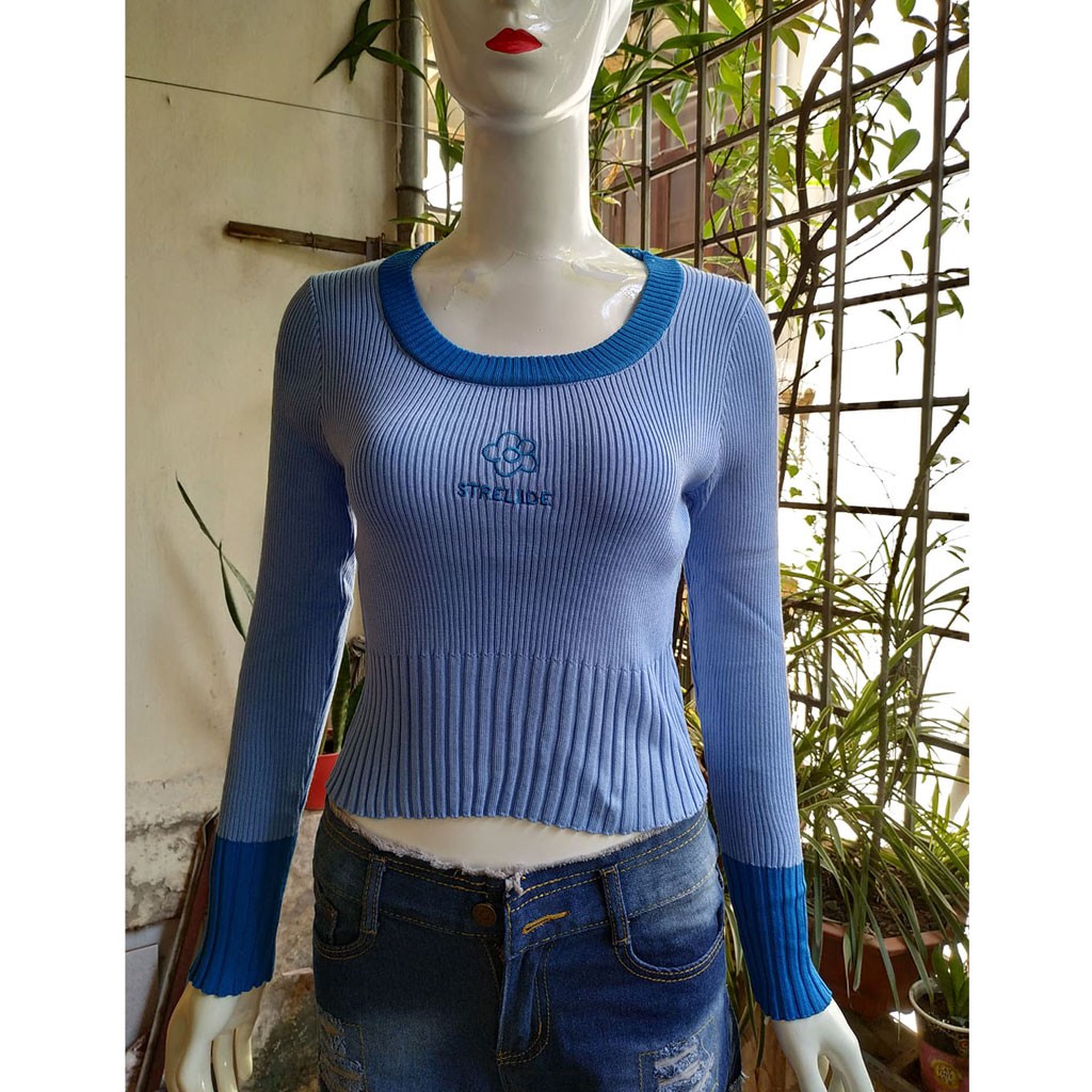 [ẢNH THẬT] Áo len Croptop nữ xinh xắn AL-205i