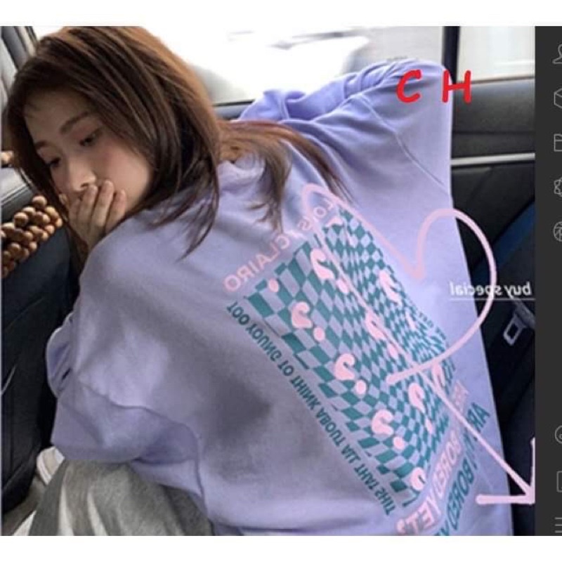 Áo nỉ bo CONH hai mặt