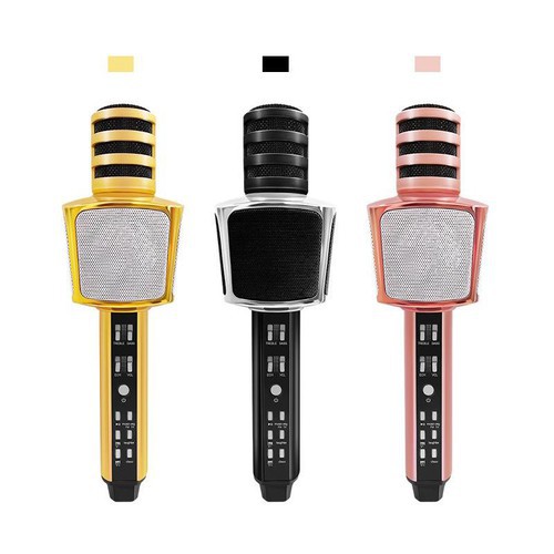 Micro Karaoke Kèm Loa Bluetooth Cao Cấp, Micro Bluetooth 3 IN 1 SD-17 - Hiệu Chỉnh Được Bass Treble Ấn Tượng