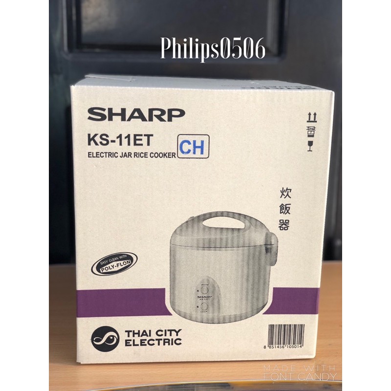 Nồi cơm điện Sharp 1.0L KS-11ET Thái Lan.BH 24 THÁNG