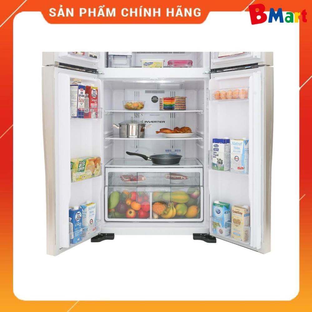 [ VẬN CHUYỂN MIỄN PHÍ KHU VỰC HÀ NỘI ] Tủ lạnh Hitachi 4 cánh màu đen R-FW650PGV8(GBK) - [ Bmart247 ]  - BM