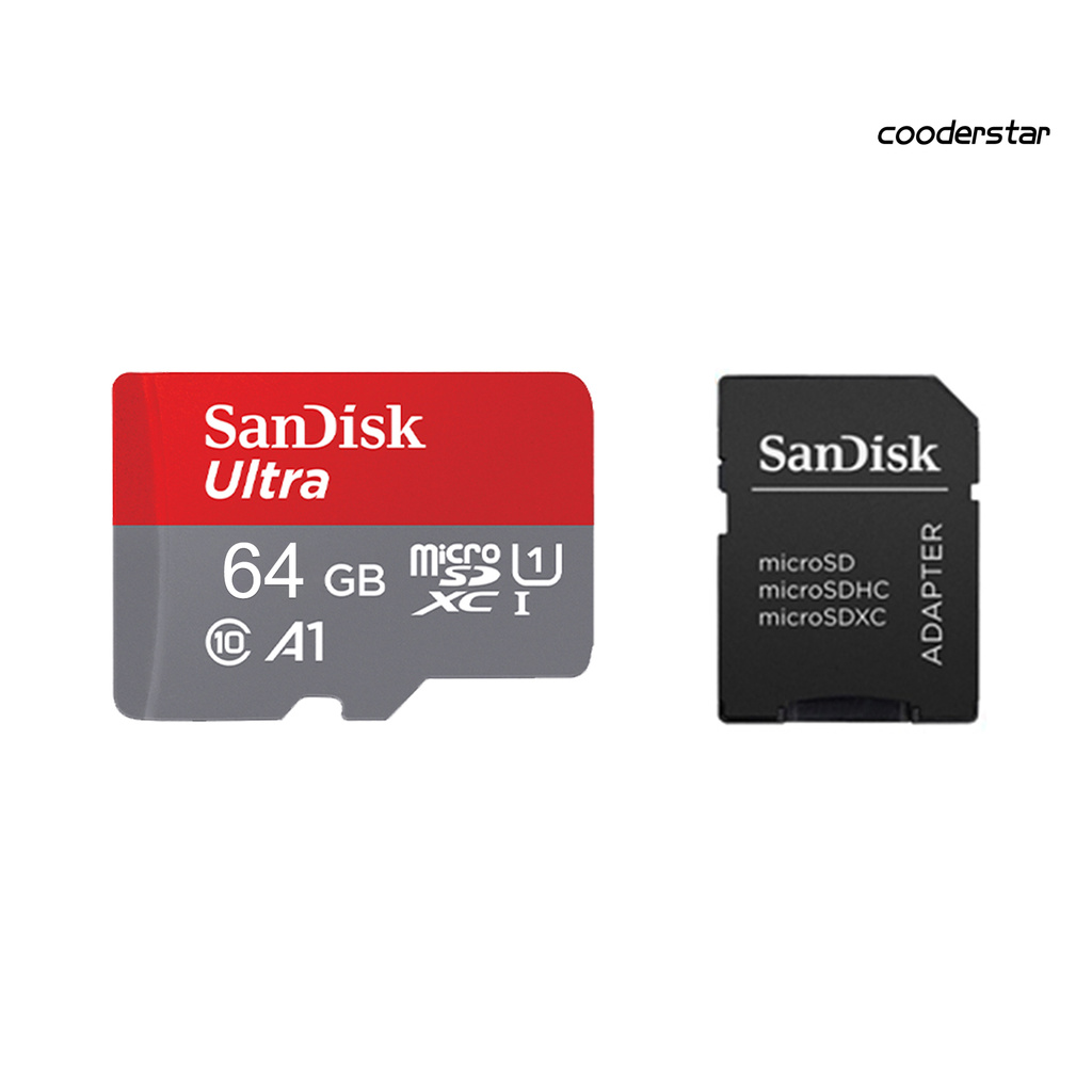 Thẻ Nhớ Cooderstar Sandisk 64gb / 128gb / 256gb / 512gb Tf / Sd Siêu Mỏng Chống Thấm Nước Cho Máy Ảnh