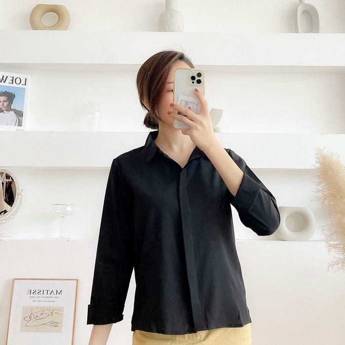 Áo sơ mi lụa 💖 Áo sơ mi nữ cổ Đức 💖 Áo sơ mi công sở cao cấp nhiều màu | BigBuy360 - bigbuy360.vn
