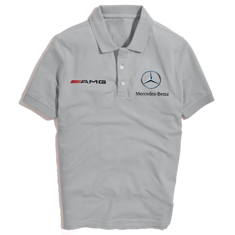 Áo thun polo Mercedes AMG cotton cao cấp có cổ Chính Hãng, Áo polo nam sang trọng, mát, không xù lông dihu fashion