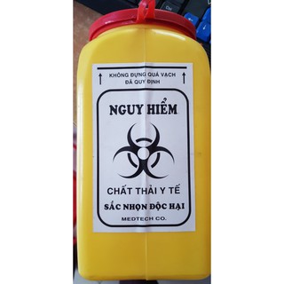 Bình Hủy Kim Tiêm Y Tế 1.5 Lít, 5.8 lít