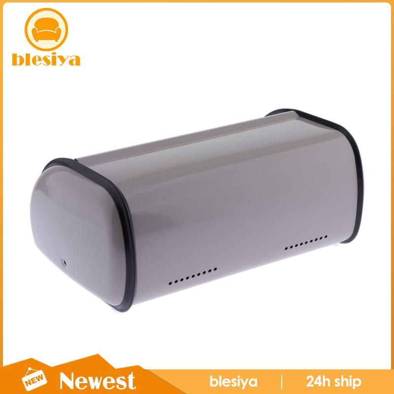 Hộp đựng bánh mì bằng sắt màu xám tiện dụng cho nhà bếp