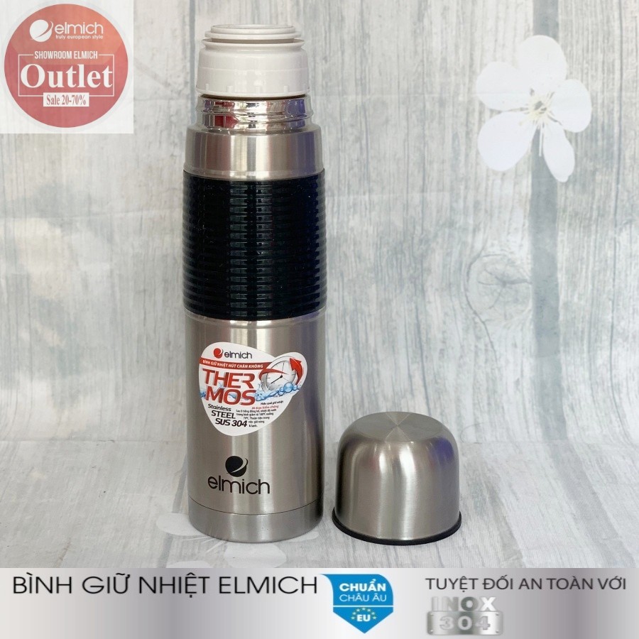 Bình Giữ Nhiệt Inox 304 Nóng 8h Lạnh 12h ELMICH El520x 500ml/750ml/1000ml