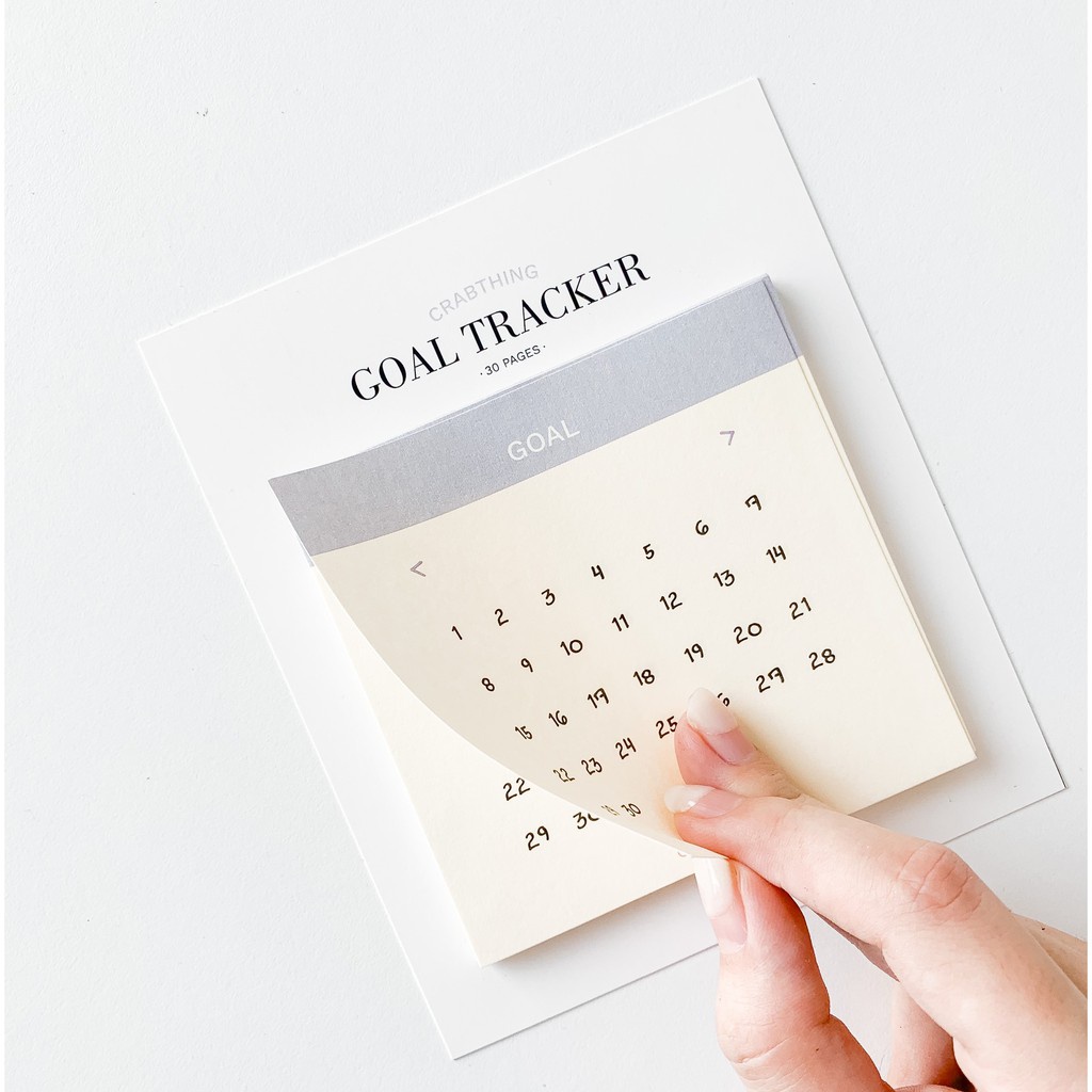 Giấy note theo dõi mục tiêu - Crabit Goal Tracker Notepad - 30 tờ