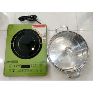 BẾP TỪ ĐƠN TAKA + NỒI IN NỖ CAO CẤP