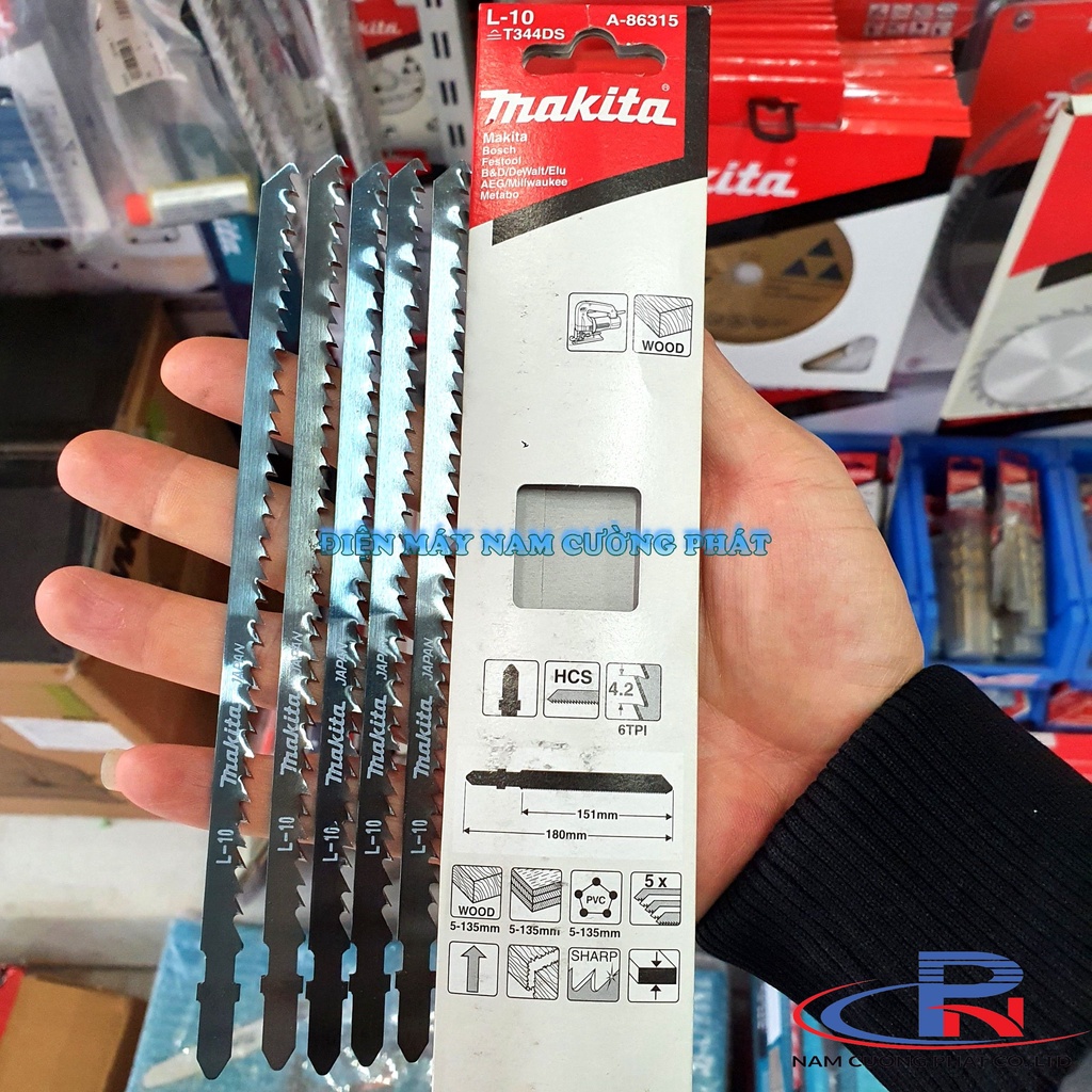 Lưỡi cưa lọng cho gỗ dài 180mm A-86315 Makita  👉Hàng Chính Hãng👈 ⚡️𝐅𝐑𝐄𝐄 𝐒𝐇𝐈𝐏⚡️