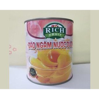 Đào ngâm rich 825g. hàng công ty