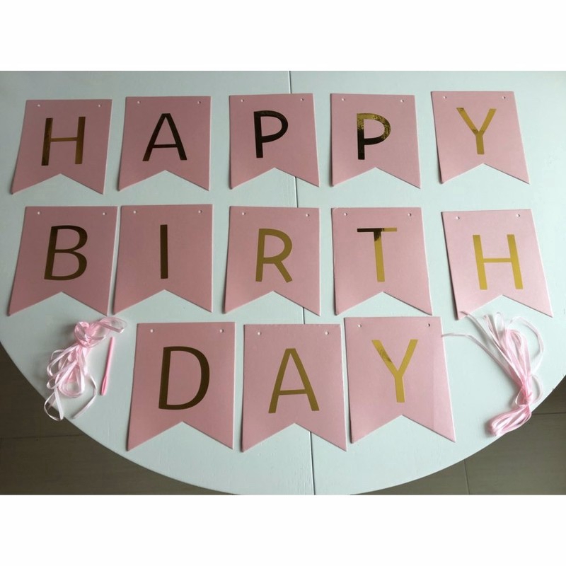 Dây Treo Trang Trí Sinh Nhật In Chữ Happy BIRTHDAY
