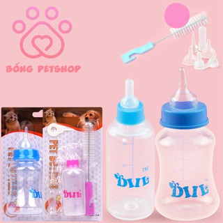 Bình sữa, bình bú cho chó mèo - Bình ti sơ sinh cho thú cưng 150ml