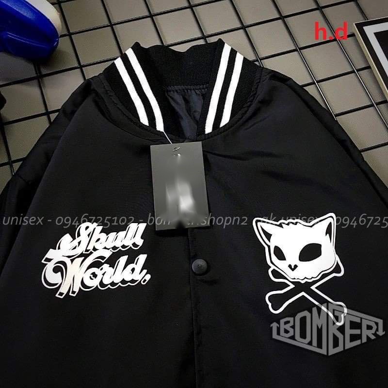 Áo khoác bomber mèo world HĐ12