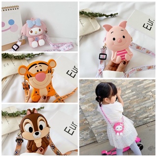 Túi silicon đeo chéo hình các con vật dễ thương cho bé