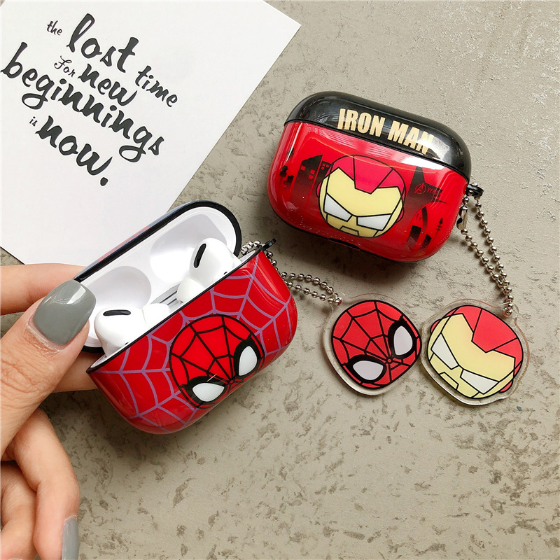 Ốp Bảo Vệ Hộp Đựng Tai Nghe Airpods 1 / 2 / Pro Hình Marvel Avengers Xinh Xắn