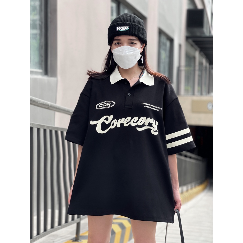 Áo thun Polo COREE form rộng unisex nam nữ