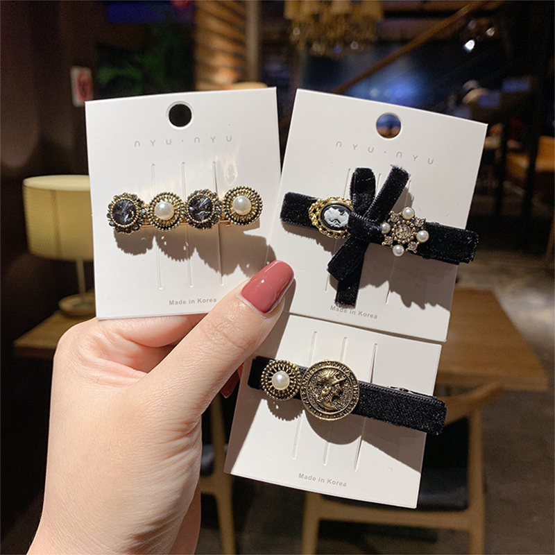 Kẹp Tóc Đính Ngọc Trai Phong Cách Cổ Điển Thời Trang Cho Nữ