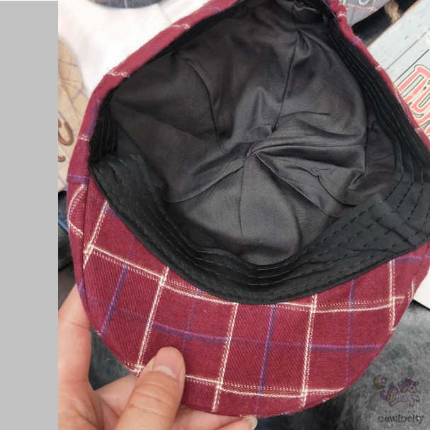 Nón Bê Rê Họa Tiết Ca Rô Dễ Thương Xinh Xắn Dành Cho Bé