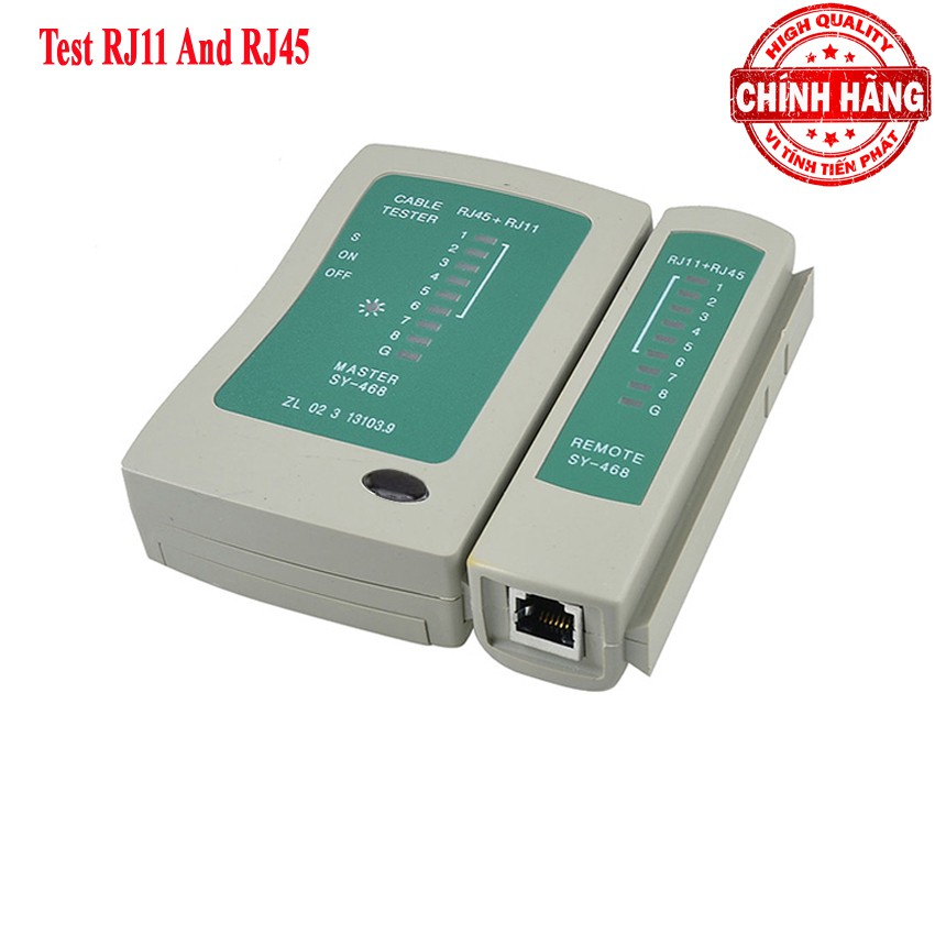 Hộp test dây cáp mạng LAN và dây điện thoại đa năng RJ45 và RJ11 SY-468