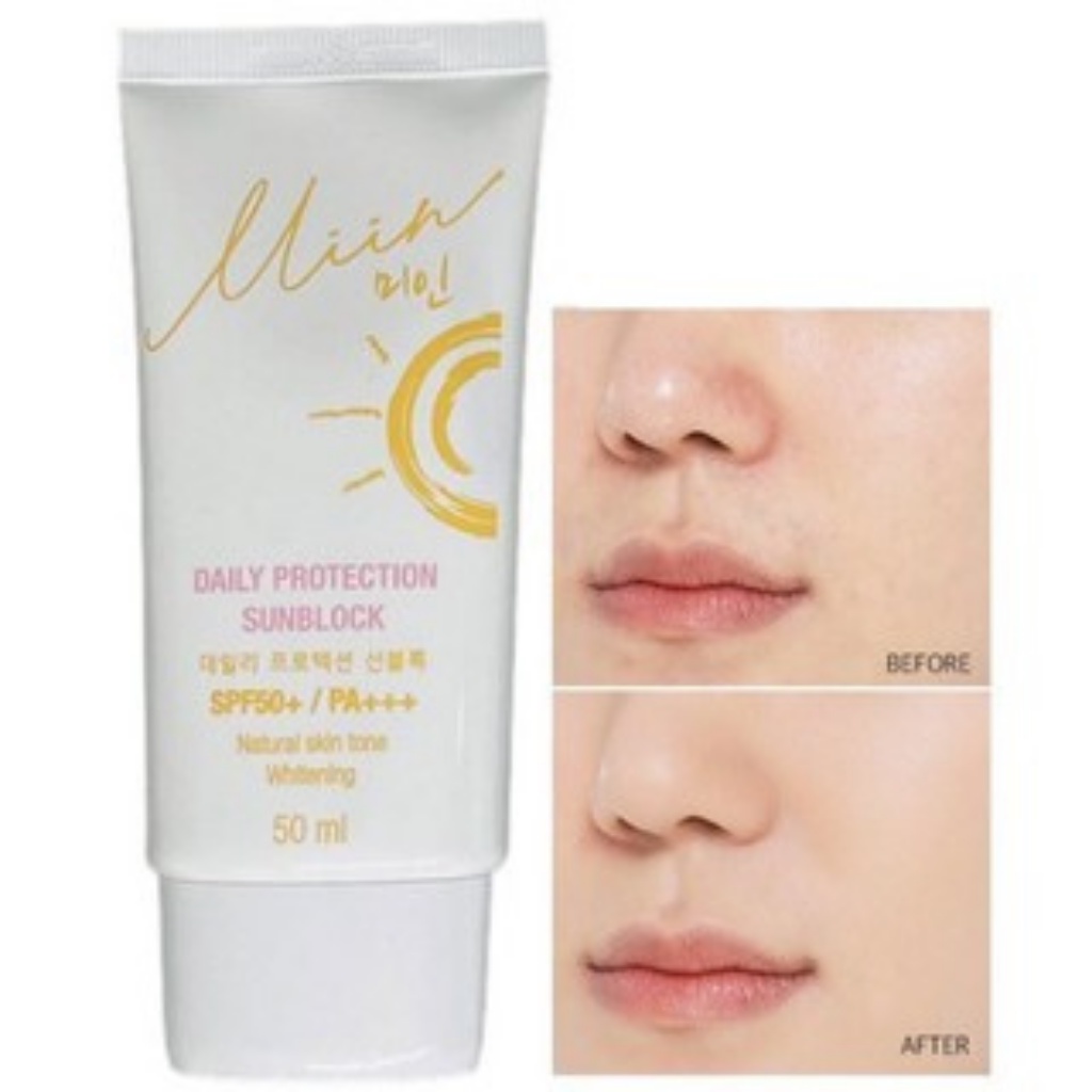 [HB] Kem Chống Nắng Lime Dịu Nhẹ Miin Daily Protection SPF50+ PA+++ 50ml