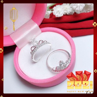 Nhẫn vương miện nữ chuẩn bạc ❤️FREESHIP ❤️