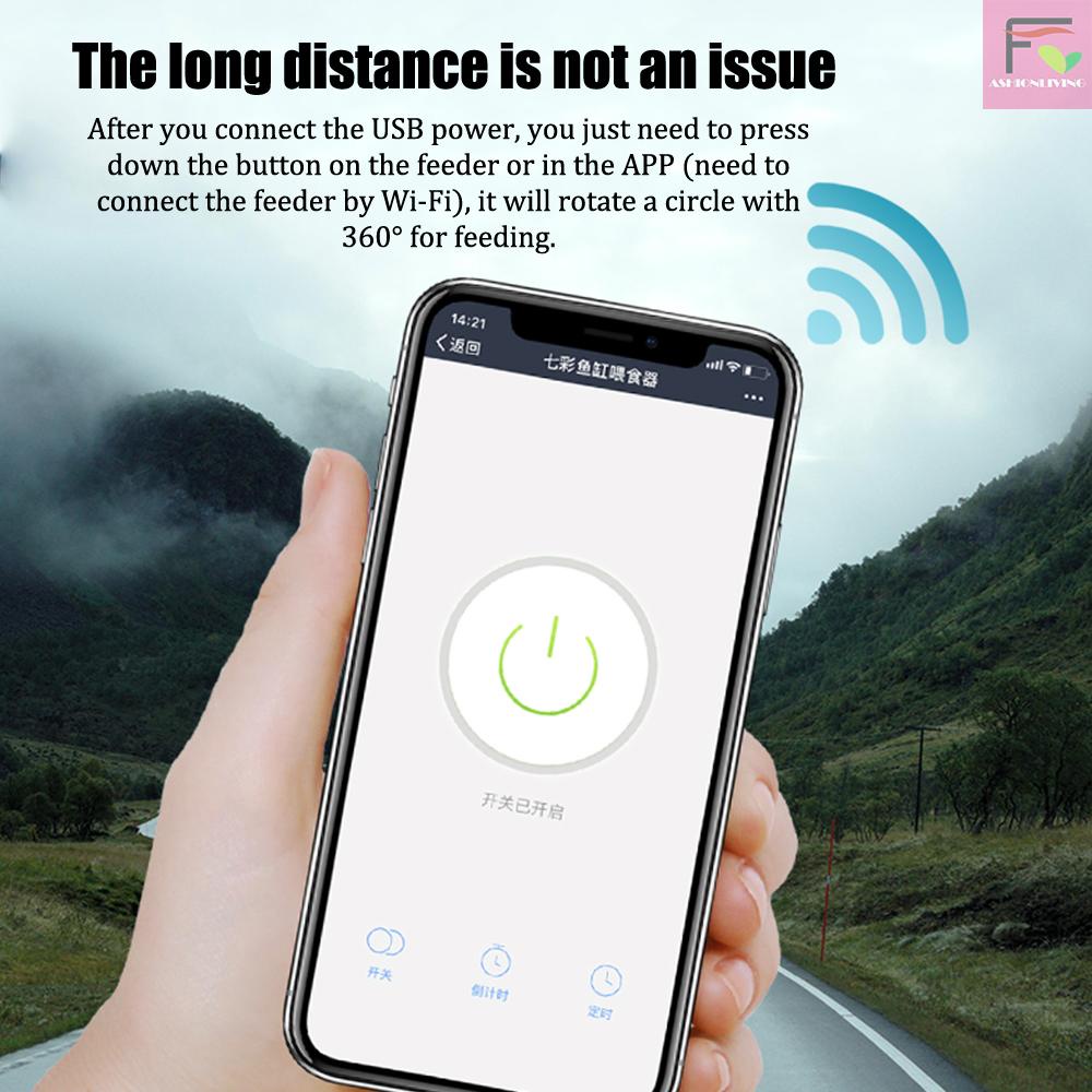 Thiết Bị Hẹn Giờ Cho Cá Ăn Tự Động Kết Nối Wifi Điều Khiển Qua Ứng Dụng