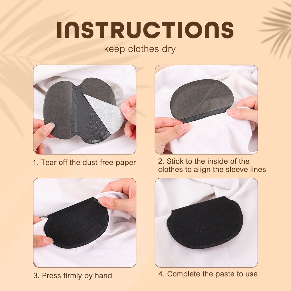 Miếng Dán Vùng Da Dưới Cánh Tay Thấm Hút Mồ Hôi Siêu Mỏng Nhẹ Không Đường May Vô Hình Cao Cấp Dùng Một Lần Cho Nam Và Nữ