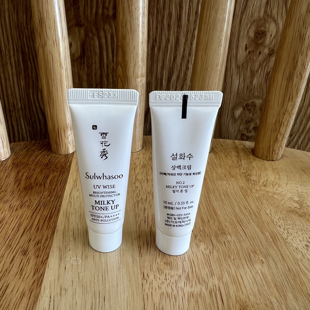 Kem Chống Nắng SULWHASOO trắng da nâng tone Milky Tone Up/Ko nâng tone Creamy Glow 10ml