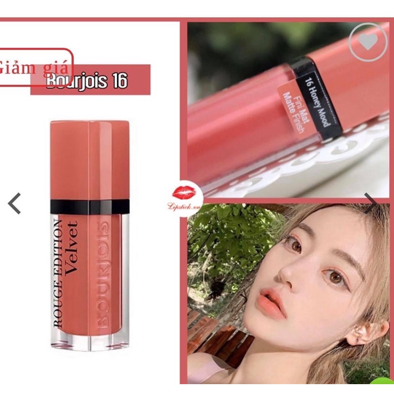 Son kem lì Bj Bourjois Rouge Edition Velvet Ouibeaute 16,9.30)