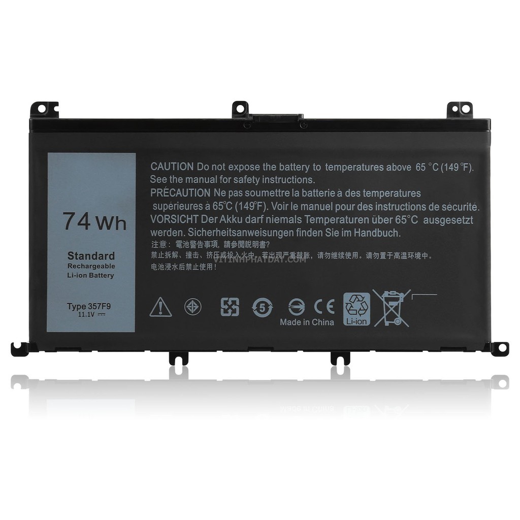 Pinl aptop Dell Inspiron 15 7000 Series. 7557, 7559, 7566, 7567, 7759  ( 11.1V-74Wh) Zin