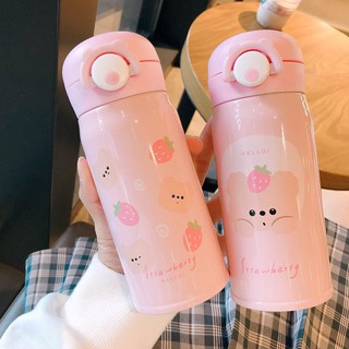 Bình Giữ Nhiệt Gấu Hồng