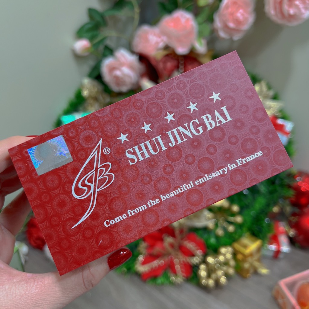 Bộ kem ngày đêm SHUI JING BAI hộp gỗ