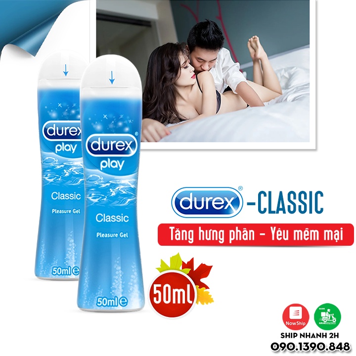 Gel Durex Classic - Dòng Sản Phẩm Giúp Cấp Ẩm Cô Bé & Bôi Trơn Quan Hệ Cho Cảm Xúc Yêu Dạt Dào, Mềm Mại! Tuýp 50ml