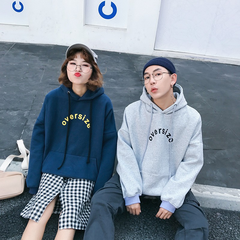 Áo Hoodies không xù lông chất liệu nỉ ngoại from 70kg dành cho nam nữ M051