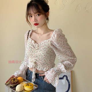 Áo vải chiffon hoạ tiết độc đáo