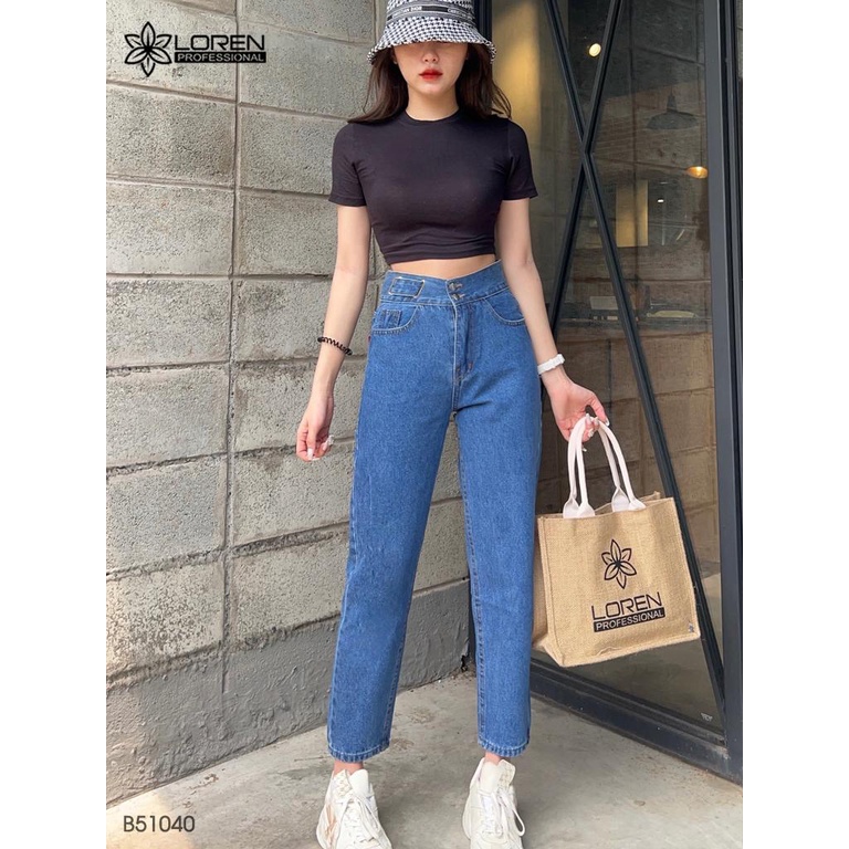 Quần jean baggy LOREN lưng kiểu B51040