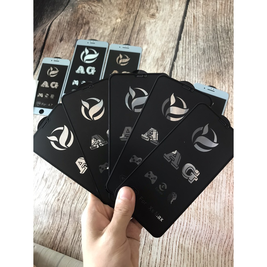 Kính cường lực Iphone Nhám Chống Vân Tay AG Siêu phẩm chống bám, chống bẩn, chống bụi tuyệt đối | BigBuy360 - bigbuy360.vn