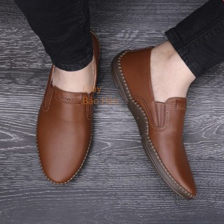 Giày Lười Đế Khâu Da Thật Cao Cấp Mã SL01