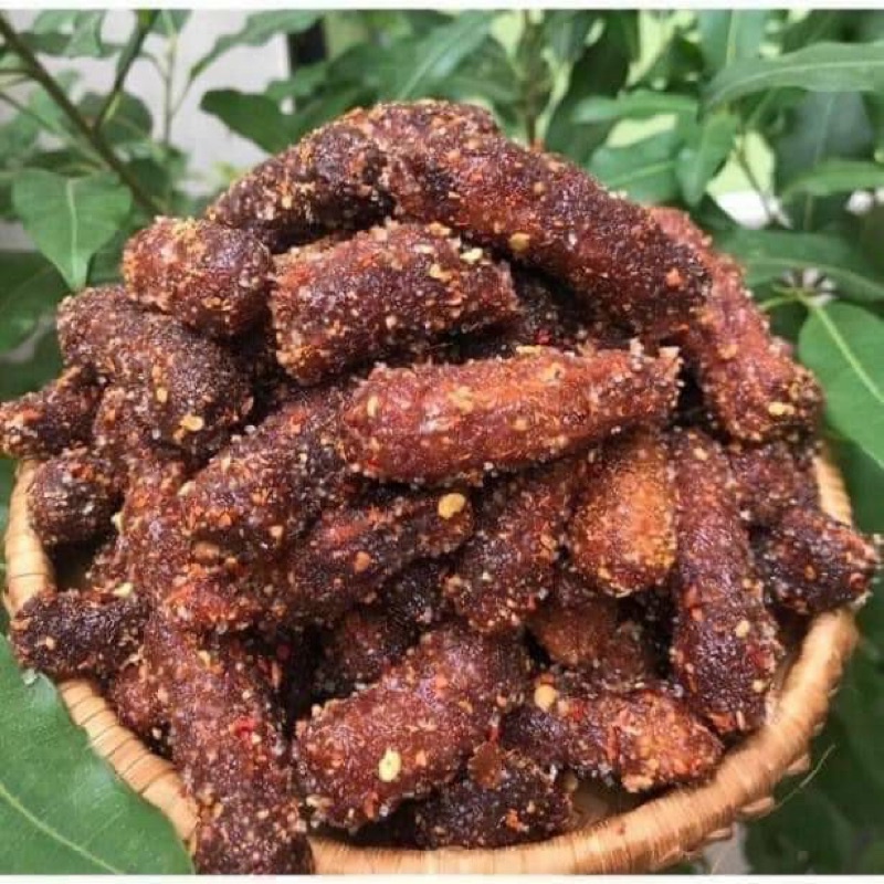 [FREESHIP] Me lào sấy muối ớt, me đường muối ớt hũ 500g