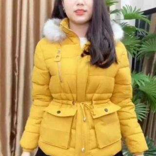 Áo phao nữ nhồi bông chít  eo túi hộp về đủ màu mọi người nhanh tay chọn đi ạ...........................................