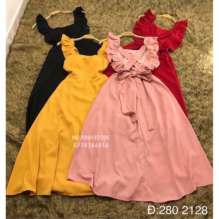 ĐẦM SUÔNG CÁNH TIÊN ĐAN CHÉO LƯNG SIÊU GỢI CẢM - hình thật | BigBuy360 - bigbuy360.vn