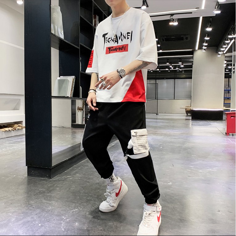 Bộ Đồ Thun Nam Thể Thao Ngắn Tay In TEGNAMNEL Kết Hợp Quần Jogger Túi Hộp Phối Dây SEPTEMBERGIRL1989 SET NAM 9000096 | BigBuy360 - bigbuy360.vn