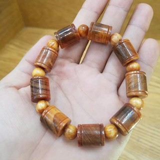 Vòng tay gỗ Huyết Long đốt trúc 14mm