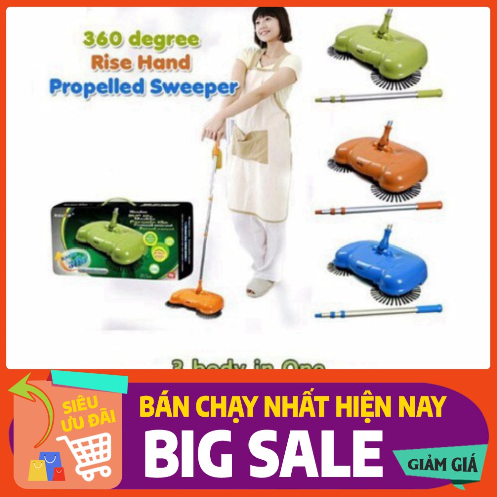 [FREE SHIP] 💥[FREESHIP]💥Chổi Quét Nhà Hút Bụi Tự Động Thông Minh Quay 360 Độ - Lau sạch mọi ngóc ngách trong nhà 💥SIÊ