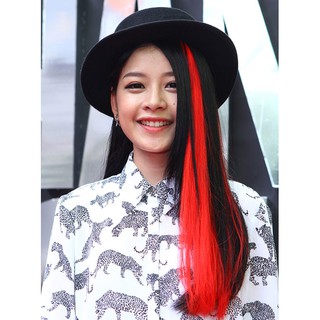 Line tóc giả màu cam