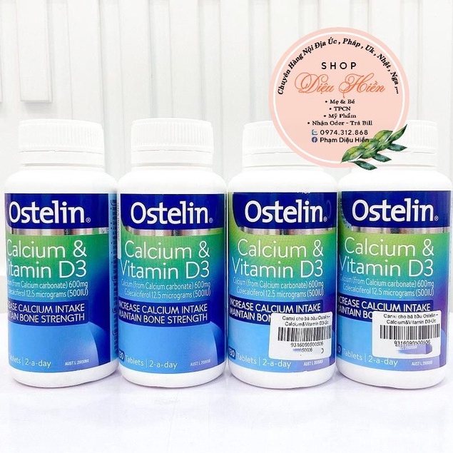 Viên uống canxi ostelin _ Ostelin Calcium & Vitamin D3