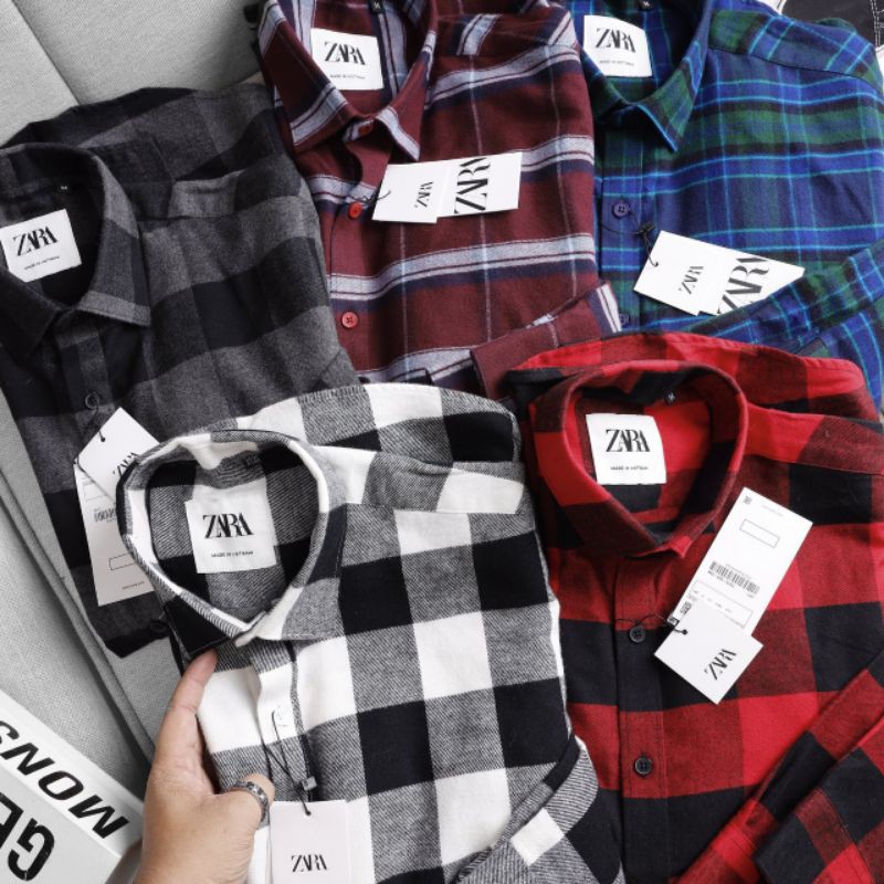 [size to 50-110kg] Áo sơ mi nam dài tay cotton KATE sọc caro | BigBuy360 - bigbuy360.vn