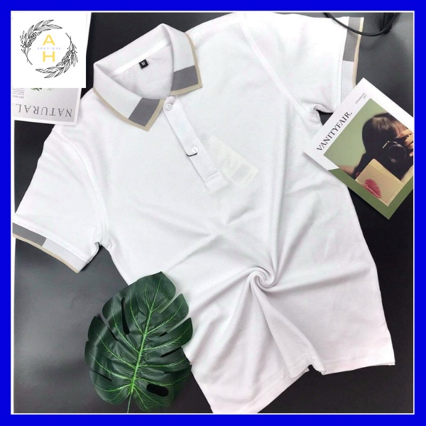 Áo Polo nam cổ bẻ phối vải cá sấu Chất Cotton chuẩn form, cá tính- sang trọng-lịch lãm AHBOUTIQUE